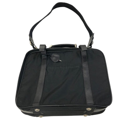 プラダ テスートナイロン 2WAY ガーメントケース ショルダー 三角ロゴプレート ストラップ付 ブラック PRADA【AFE3】