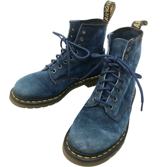 ドクターマーチン ブーツ 8ホール レースアップ ヌバック 22740 ブルー メンズ サイズUK7 Dr.Martens 約26.0cm【AFD1】