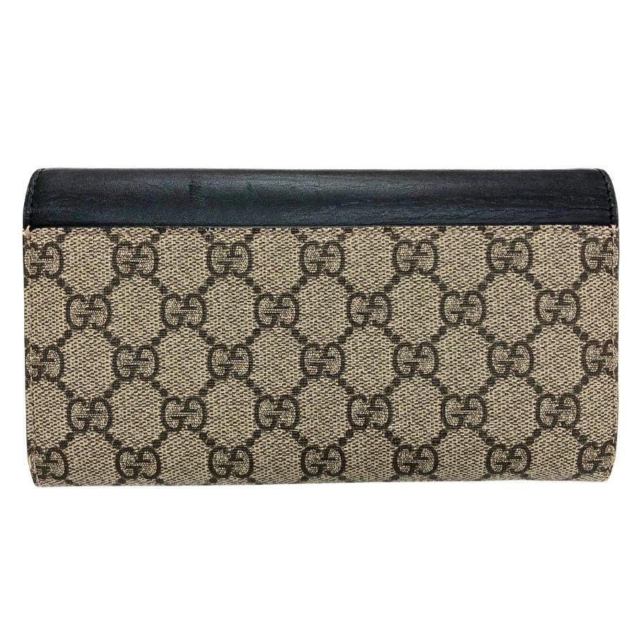 グッチ 長財布 GGスプリーム ブラック ブラック 431474 GUCCI【AFI13】