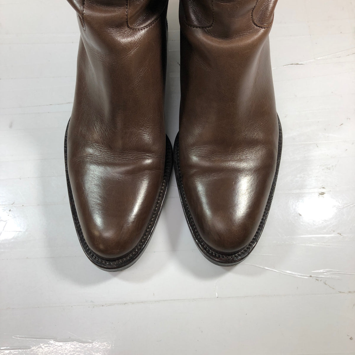 サルトル バックベルトロングブーツ カーフ ブラウン  レディース サイズ37.5 SARTORE 約24.5cm【AFI30】