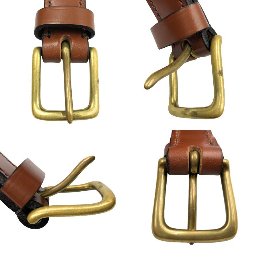 リアル ハーネス レザーベルト ブラウン ゴールド金具 REAL HARNESS【AFI17】