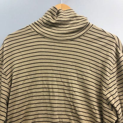 美品◆エディーバウアー 長袖Tシャツ タートルネック ボーダー メンズ サイズM Eddie Bauer 【AFB14】