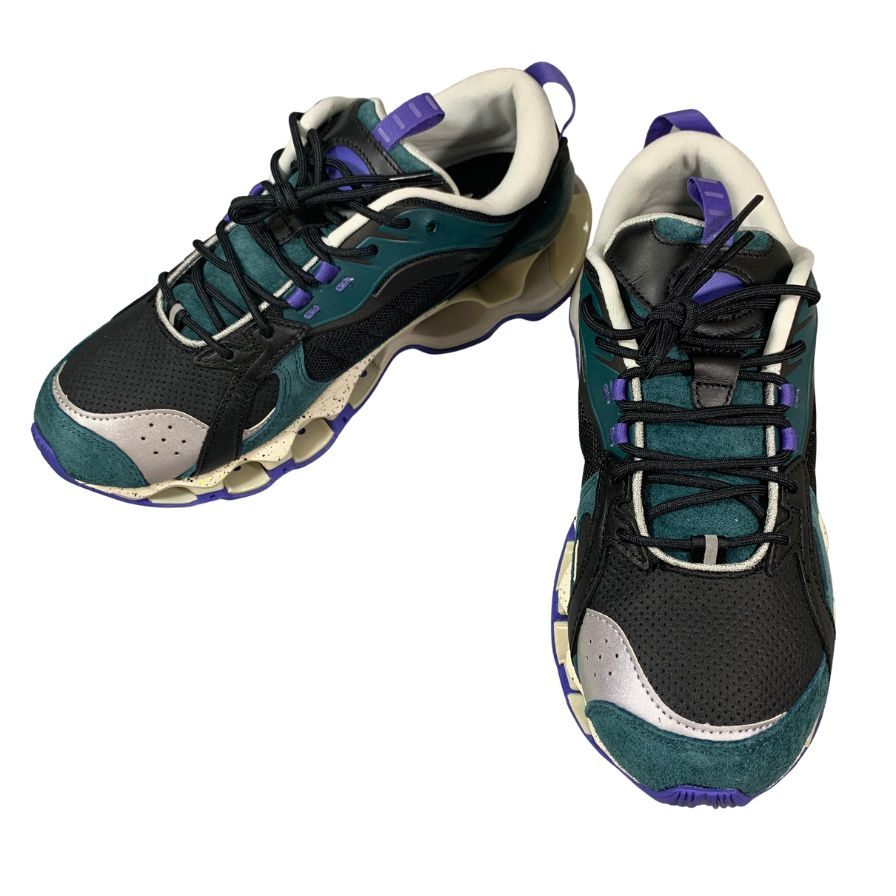 ミズノ×グラフペーパー スニーカー ウェイブプロフェシー B2 グリーン系 サイズ27cm Mizuno 約27.0cm【AFD15-2】