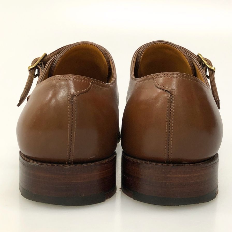 ジョンロブ ウィリアム ダブルモンク 9795 メンズ サイズ 7.5EE ブラウン JOHN LOBB ビジネスシューズ 約26.0cm【LA】【中古】