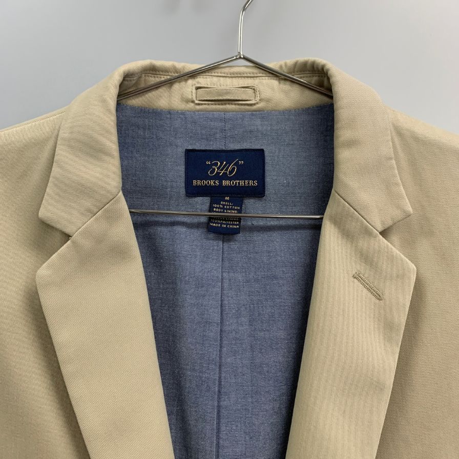 美品◆ブルックスブラザーズ ジャケット 346 ベージュ メンズ サイズM Brooks Brothers 【AFB45】