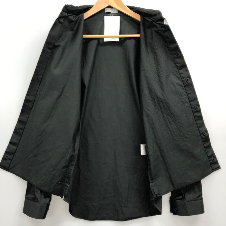 美品◆ディオール オム  シャツ ペイント ブラック メンズ サイズ 38ディオール オムDIOR HOMME 【AFB36】