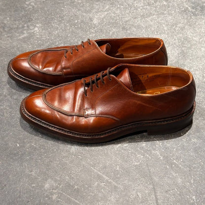 クロケット&ジョーンズ レザーシューズ  SUBS サセックス Uチップ カーフ ブラウン サイズUK7E メンズ CROCKETT&JONES ビジネスシューズ 約25.5cm【LA】【中古】