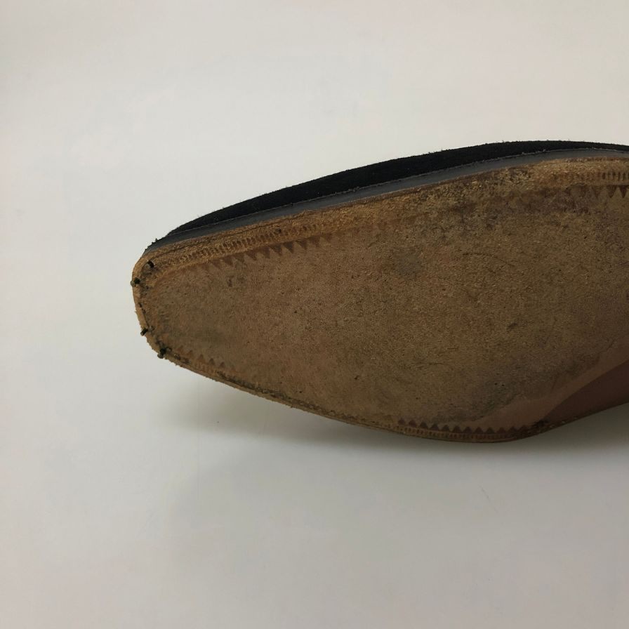 メルミン チャッカブーツ 25011 スエード ブラック サイズUK7 メンズ MEERMIN 約26.0cm【AFD2】
