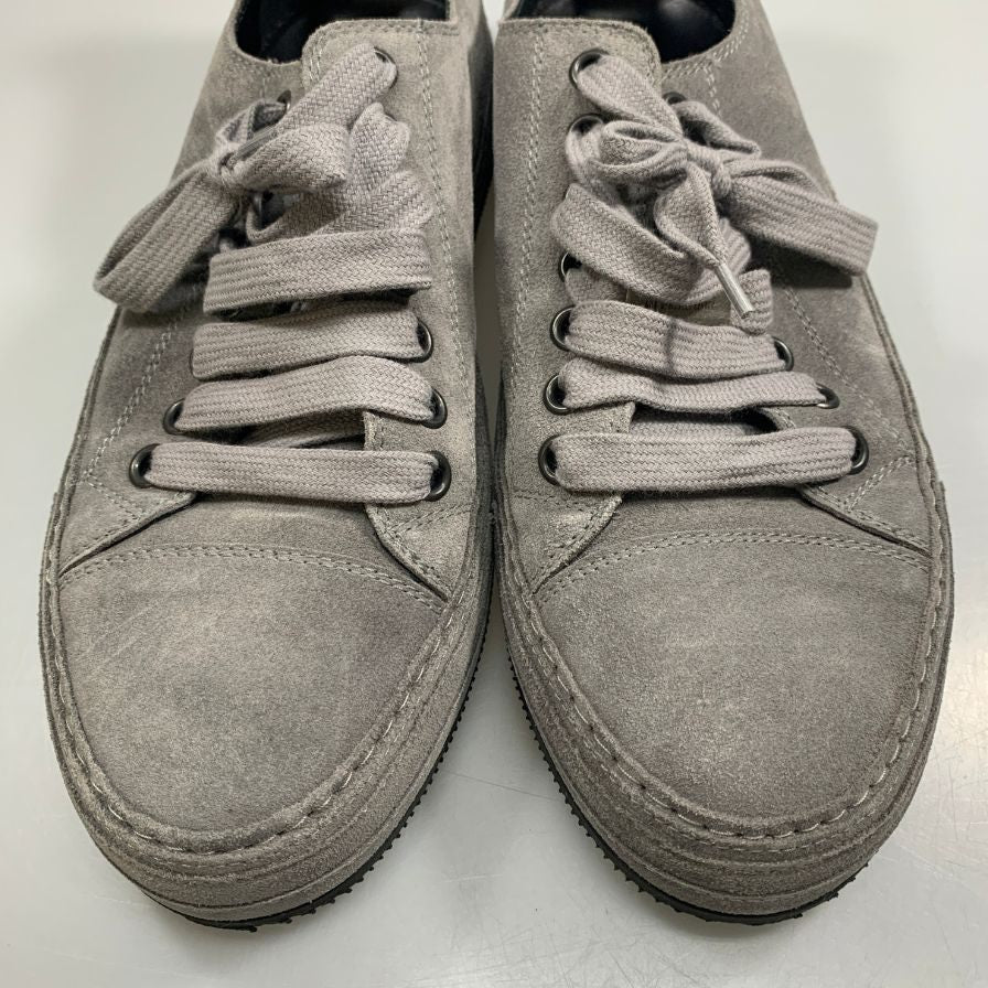 アン ドゥムルメステール スニーカー スエード メンズ サイズ42 グレー系 Ann Demeulem eester 約27.0cm【AFC36】