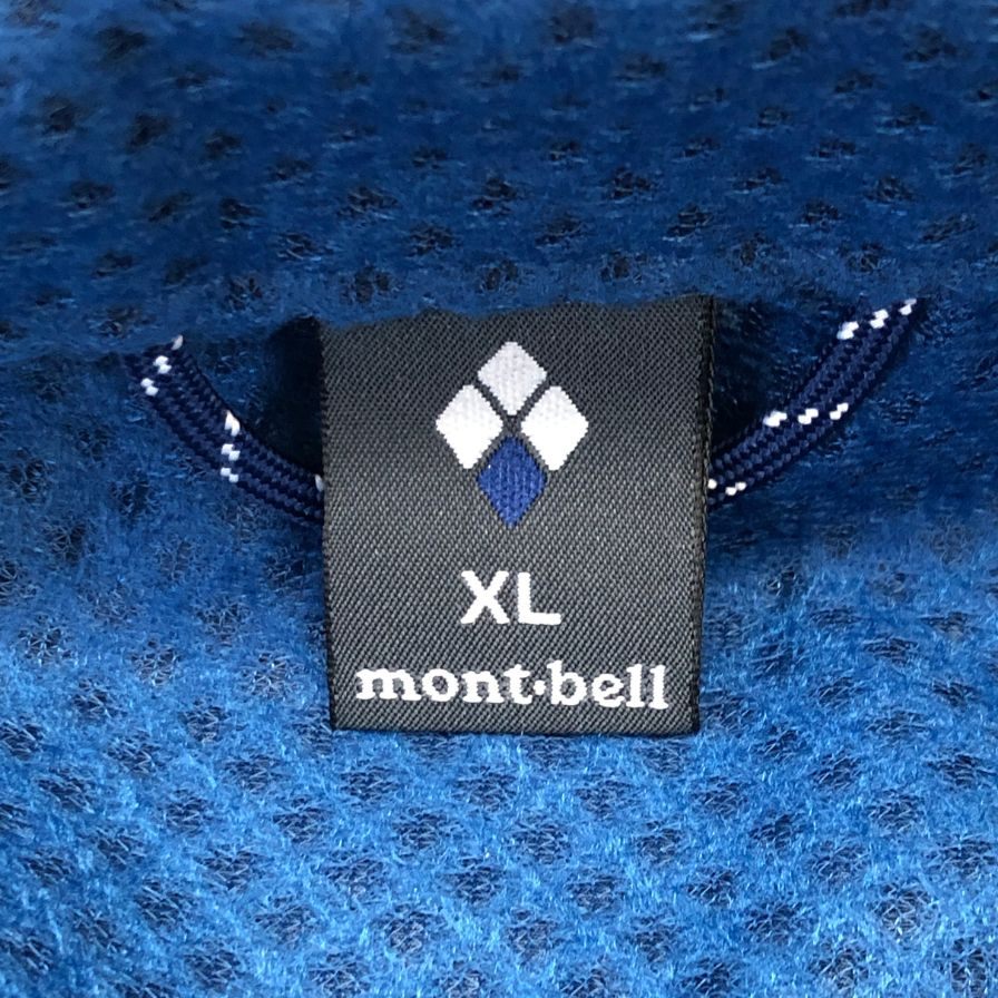 美品◆モンベル ライトシェルベスト 1106559 メンズ サイズXL ブルー mont-bell 【AFB13】