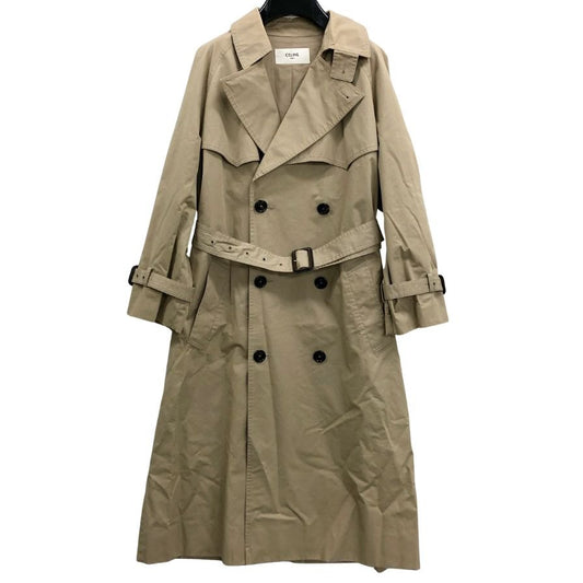 中古◆セリーヌ バイエディスリマン トレンチコート ベージュ レディース サイズ36  CELINE by HediSlimane 【AFA11】