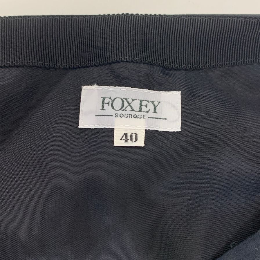 フォクシー ブティック スカート フレア 18474 ブラック レディース サイズ40 FOXEY BOUTIQUE【AFB23】