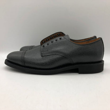 サンダース シボレザー レザーシューズ ブラック サイズ6 メンズ SANDERS 約25.0cm【AFD9-2】