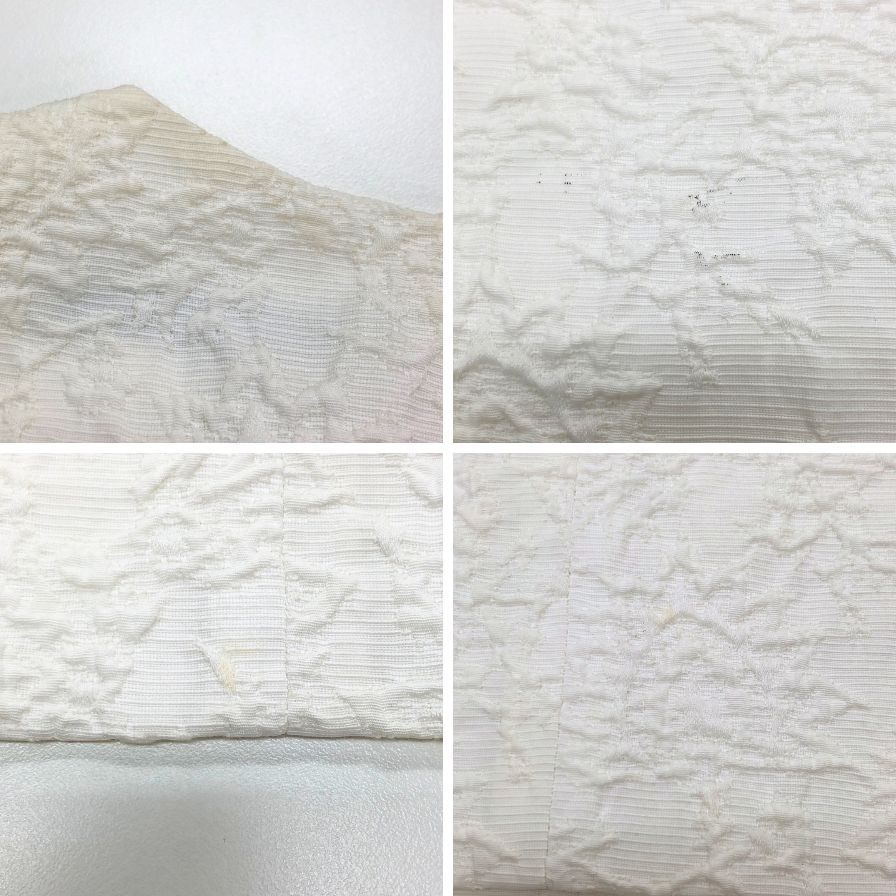 美品◆フォクシー ノースリーブワンピース 33069 レディース サイズ38 ホワイト系 FOXEY 【AFB23】