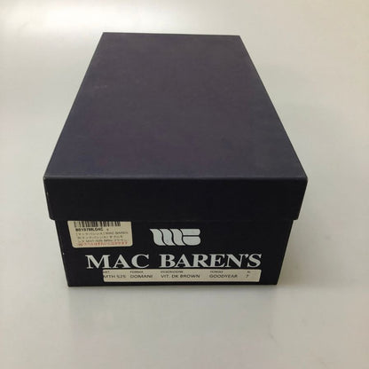 マックバレンス ボナフェ ダブルモンク ストラップ  ダークブラウン サイズ7 メンズ MACBAREN‘S 約25.5cm【AFD14】