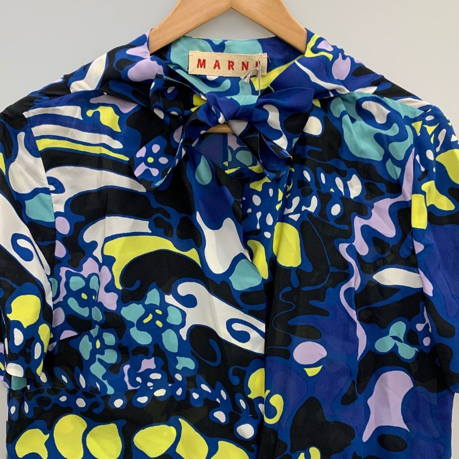 MARNI マルニ ワンピース 青系 42(M位) 2108425E0260 MARNI マルニ ワンピース 青系 42(M位) 2108425E0260 ブルー（青