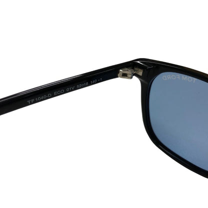 トム フォード サングラス TF 1040-D ECO 01V 52□18 140 ブルーレンズ メンズ ブラック TOM FORD【AFI18-2】