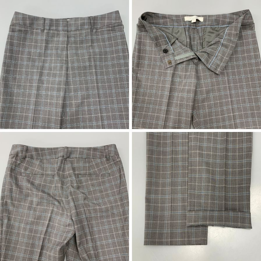 ブルックスブラザーズ スーツ セットアップ ニューヨーク チェック  レディース サイズ4 グレー BROOKS BROTHERS【AFB41】