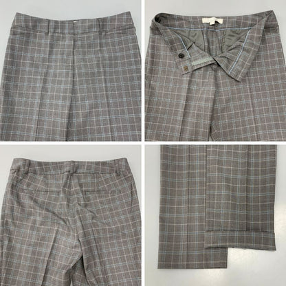 ブルックスブラザーズ スーツ セットアップ ニューヨーク チェック  レディース サイズ4 グレー BROOKS BROTHERS【AFB41】