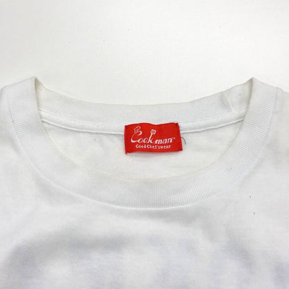 中古■クックマン フロントプリントTシャツ ホワイト メンズ XL COOKMAN 【AFB8】
