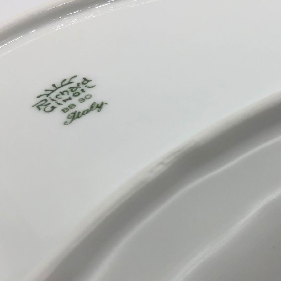 リチャードジノリ ベッキオホワイト 1735 クレセント ホワイト 24cm Richard Ginori【AFI23】【中古】