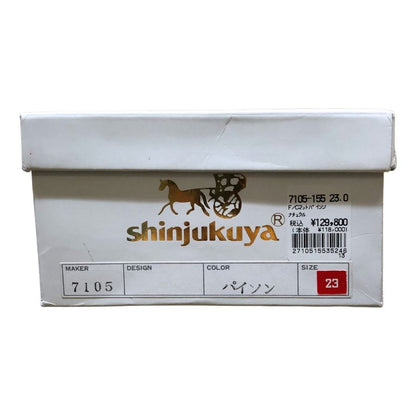 新宿屋 レザーパンプス パイソン 7105-155 23cm グレー系 レディース shinjukuya 約23.0cm【7F3-3】