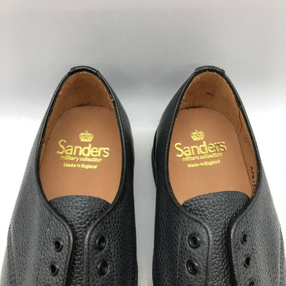 サンダース シボレザー レザーシューズ ブラック サイズ6 メンズ SANDERS 約25.0cm【AFD9-2】