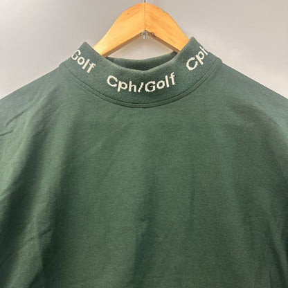 中古◆キャプテンズヘルムゴルフ モックネックTシャツ グリーン サイズM メンズ Cph/Golf 【AFB9】