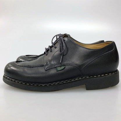 パラブーツ レザーシューズ シャンボード Uチップ カーフ ブラック メンズ サイズUK7 Paraboot CHAMBORD ビジネスシューズ 約25.5cm【LA】【中古】