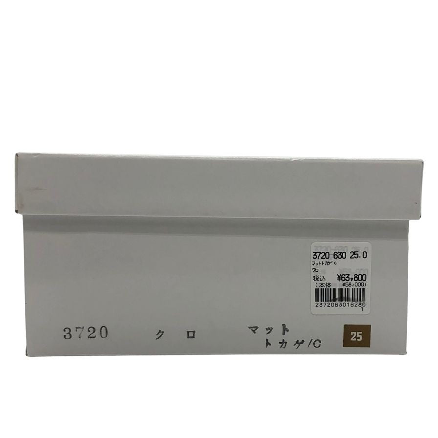 新宿屋 スニーカー レザー 3720 トカゲ ブラック サイズ25.0 レディース shinjukuya 約25.0cm【7-19】