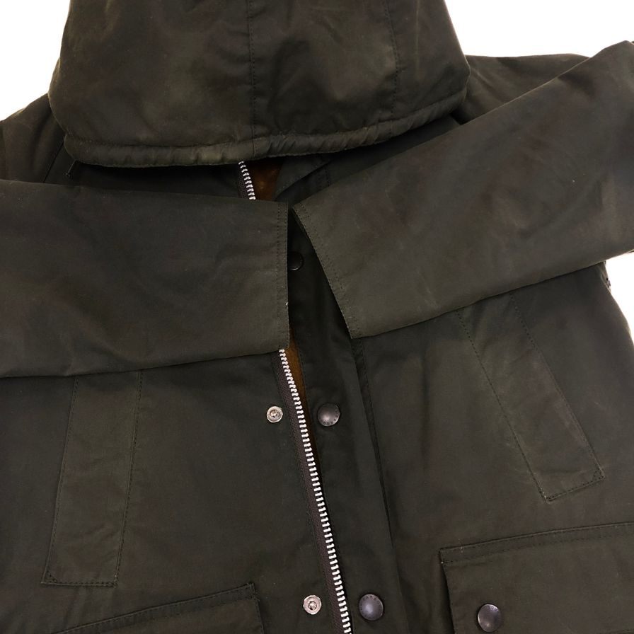 美品◆バブアー フード ビデイル オイルド ワックス 裏ボア 1602319 メンズ  サイズ36 カーキ  Barbour HOODED BEDALE SL 【AFA1】