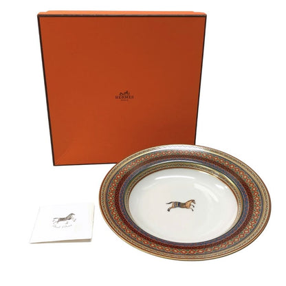 エルメス プレート シュヴァルドリアン ホース 23cm マルチカラー HERMES【AFI28】【中古】