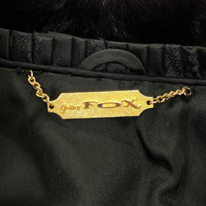 サガミンク ゴールデン フォックス ファーコート 本毛皮 フックボタン ブラウン サイズ11 SAGA MINK GOLDEN FOX【AFF20】