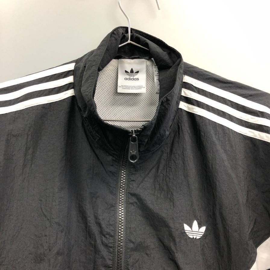 極美品◆アディダスオリジナルス ウーブン トラックジャケット ブラック×ホワイト サイズM-L adidas Originals Rekive 【AFB21】