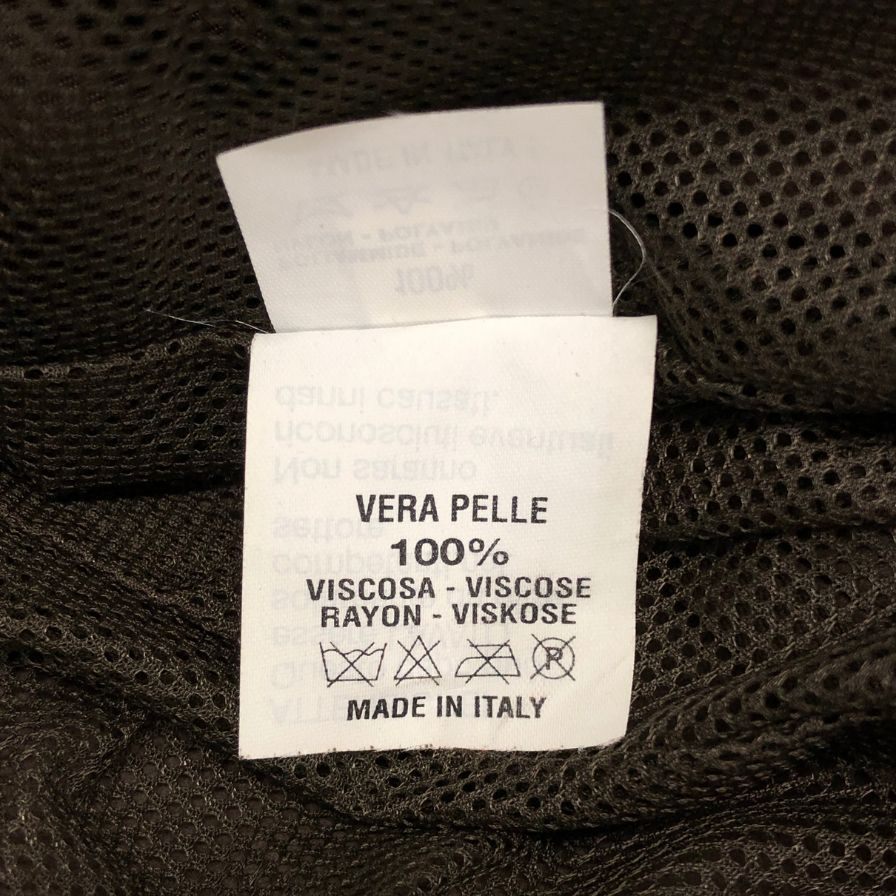 中古■エンメティ レザージャケット ダブル ブラウン メンズ サイズ44 EMMETI 【AFG1】