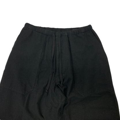 コモリ 25AW コットンネルテーパードパンツ ブラック メンズ サイズ2 C03-03024 COMOLI 【AFB10】