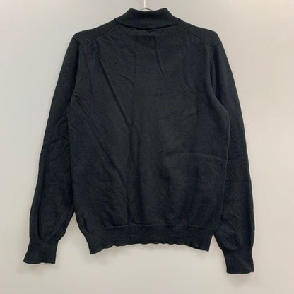 中古◆グランサッソ ウール ニット ブラック メンズ サイズ52 GRAN SASSO 【AFB11】