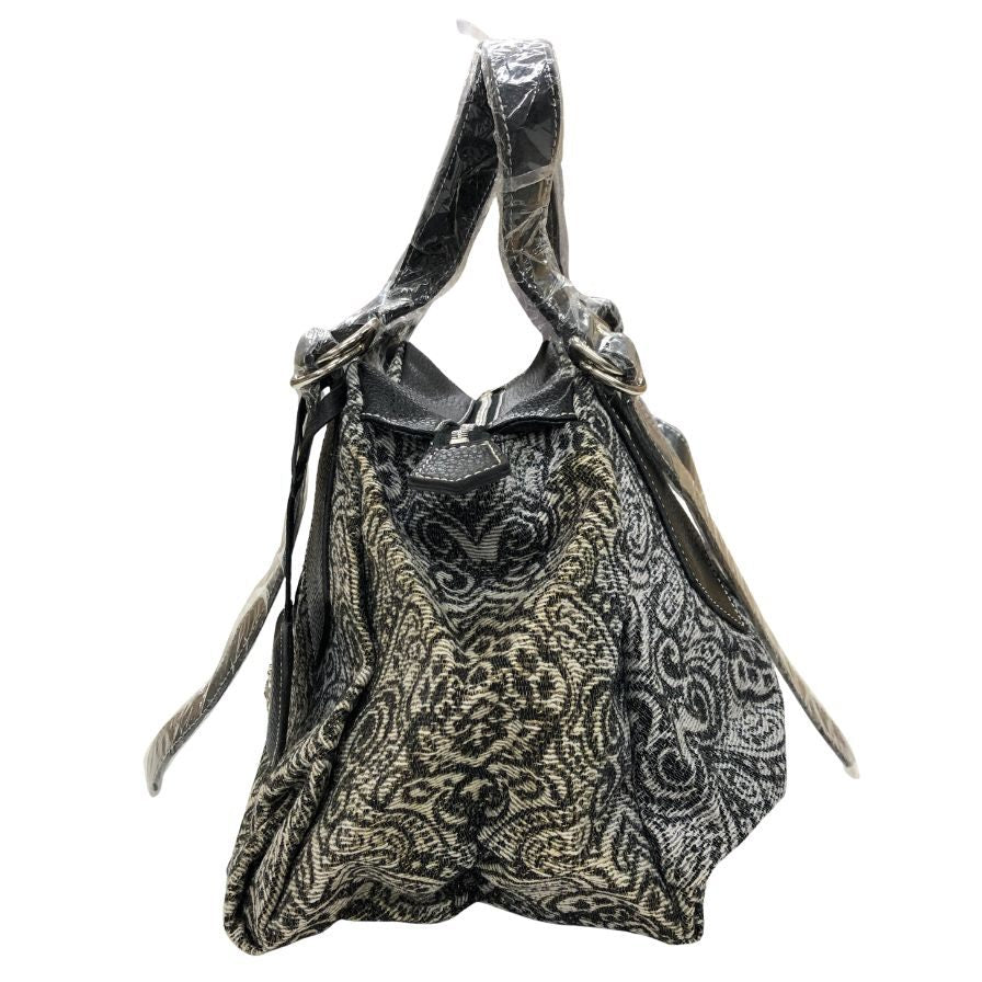 ヴィヴィアンウエストウッド アクセサリー ハンドバッグ 総柄 ポリエステル オーブ ロゴ グレー Vivienne Westwood Accesory【AFE3】