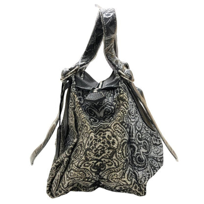 ヴィヴィアンウエストウッド アクセサリー ハンドバッグ 総柄 ポリエステル オーブ ロゴ グレー Vivienne Westwood Accesory【AFE3】