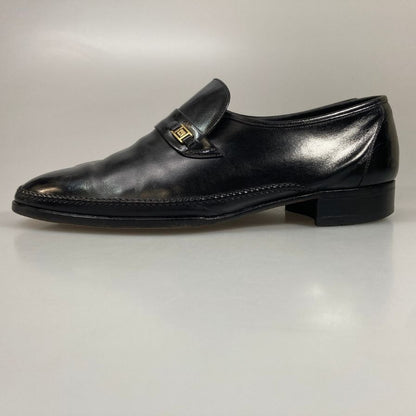 マレリー スリッポン カーフ ゴールド金具 メンズ ブラック サイズ25EEE marelli 約25.0cm【AFC1】