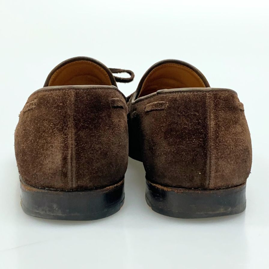 クロケット&ジョーンズ ローファー タッセルローファー ヘイリング スエード ダークブラウン サイズ7.5 CROCKETT&JONES  HAYLING 約26.0cm【AFC41】