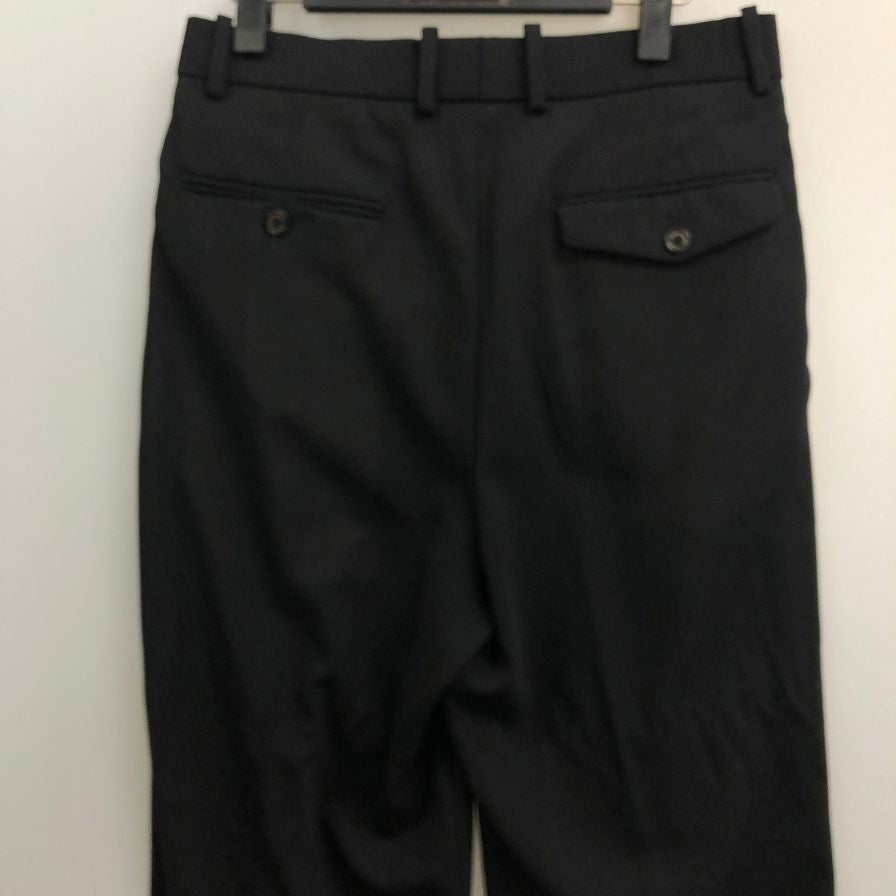 マーカウェア ダブルプリーテッド オーガニック ウール ライト サージ 26SS A26A20PT02C ブラック メンズ サイズ1 MARKAWARE 【AFB3】