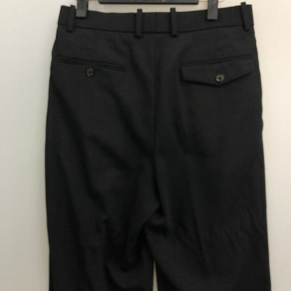 マーカウェア ダブルプリーテッド オーガニック ウール ライト サージ 26SS A26A20PT02C ブラック メンズ サイズ1 MARKAWARE 【AFB3】