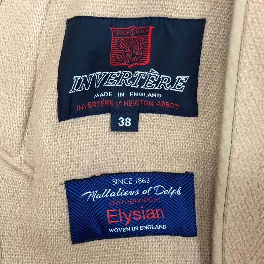 美品◆インバーティア バルマカーン コート メンズ ブラウン サイズ 38 SINCE 1863 INVERTERE 【AFA11】