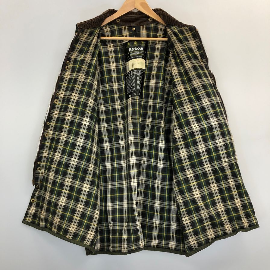 バブアー オイルドジャケット ビューフォート 95年製 3ワラント カーキ メンズ サイズC44 BARBOUR BEAUFORT【LA】