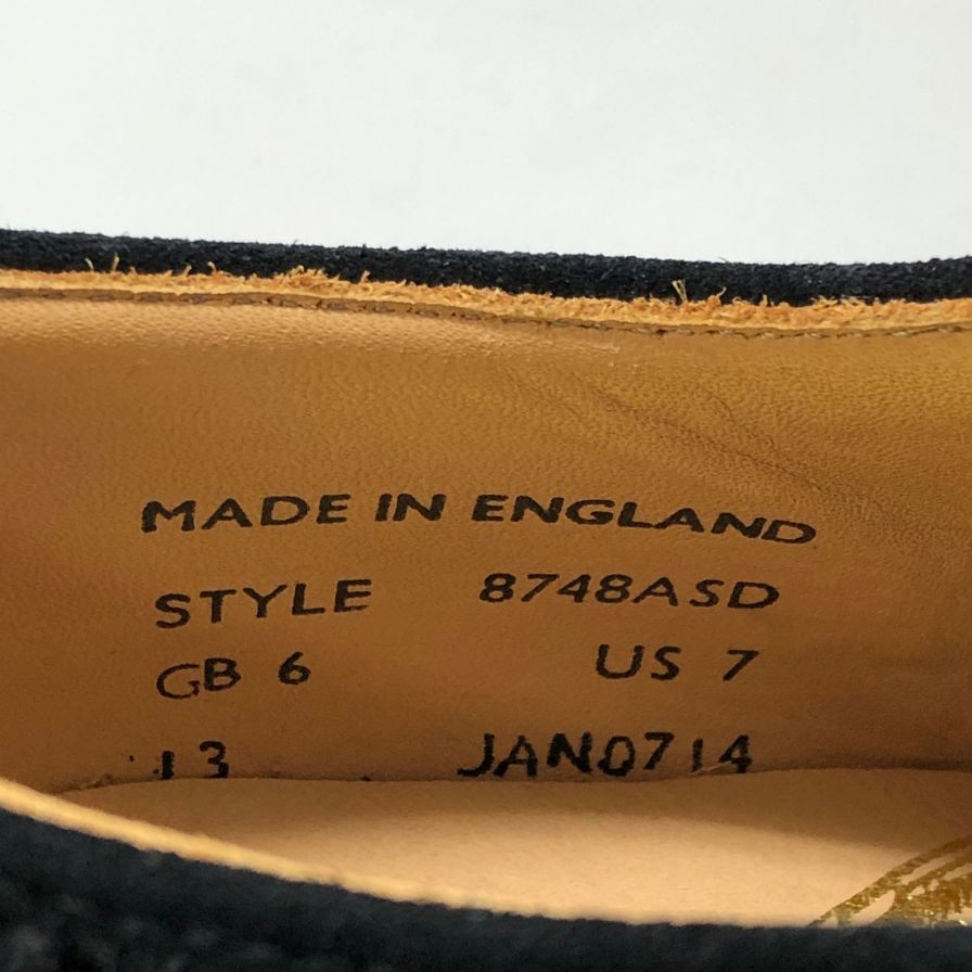 マーク マクナイリー ウィングチップ スウェード ネイビー サイズ 6 メンズ MARK MCNAIRY 約25.0cm【AFD14】