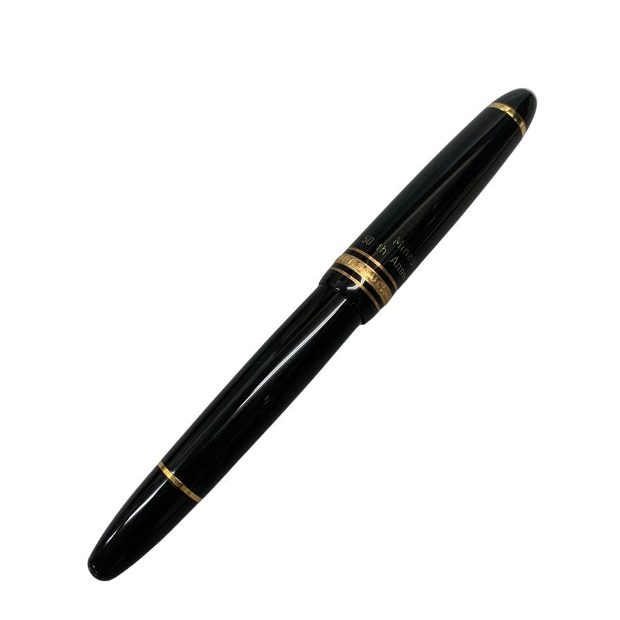 新品同様◆モンブラン 万年筆 マイスターシュテュック 4810 ペン先14K ブラック ゴールド MONTBLANC MEISTERSTUCK【AFI13】