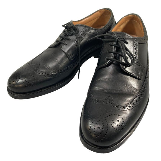 クラークス レザーシューズ フルブローグ カーフ クッションプラスインソール メンズ ブラック サイズUK7 Clarks 約25.5cm【AFC32】