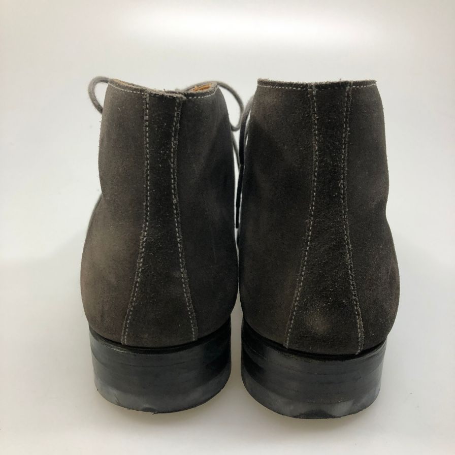 クロケット＆ジョーンズ EVESHAM チャッカブーツ スエード メンズ  グレー サイズUK6E Crockett & Jones スエードシューズ 約24.5cm【LA】【中古】