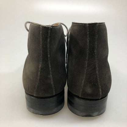 クロケット＆ジョーンズ EVESHAM チャッカブーツ スエード メンズ  グレー サイズUK6E Crockett & Jones スエードシューズ 約24.5cm【LA】【中古】